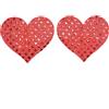 SuperLove Heart Nipple Covers Sequin Red