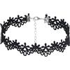 SuperLove Sexy Lace Floral Choker Black