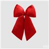 EDG Enzo De Gasperi Fiocco Natale Velluto H 38 Cm L 27 Cm Red