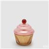 EDG Enzo De Gasperi Candela Cupcake Natale H 14,5 Cm D 12 Cm Waterlily Moss