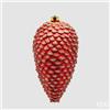 EDG Enzo De Gasperi Addobbo Pigna Natale H 25 Cm Red