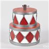 EDG Enzo De Gasperi Base per Albero Natale Tamburo per Pino H 49 Cm D 45 Cm 19 Kg White Red