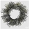 EDG Enzo De Gasperi Pino con Pigne Corona di Natale Innevato D 60 Cm White Green