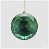 EDG Enzo De Gasperi Decoro Diamante Rotondo di Natale da Appendere D 10 Cm L 4,5 Cm Pp Emerald Green