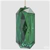 EDG Enzo De Gasperi Decoro Diamante Rettangolare di Natale da Appendere H 22 Cm L 11 Cm L 8 Cm Pp Emerald Green