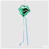 EDG Enzo De Gasperi Decorazione di Natale Palloncino Labbra Vetro L 13 Cm Green