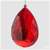 EDG Enzo De Gasperi Decoro Diamante Goccia di Natale da Appendere H 23 Cm L 16 Cm L 10 Cm Pp Red