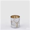 EDG Enzo De Gasperi Portacandela Natale Foresta H 8 Cm D 7 Cm Platinum