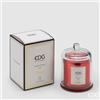 EDG Enzo De Gasperi Candela con Cupola e Scatola Regalo H 12 Cm D 9 Cm Rose