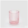 EDG Enzo De Gasperi Bicchiere Righe Tumbler H 9 Cm D 7 Cm 4 Pz Pink