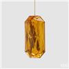 EDG Enzo De Gasperi Decoro Diamante Rettangolare di Natale da Appendere H 14,5 Cm L 7 Cm L 5,5 Cm Pp Gold