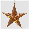 EDG Enzo De Gasperi Decoro Diamante Stella di Natale da Appendere D 19,5 Cm L 5 Cm Pp Gold