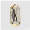 EDG Enzo De Gasperi Decoro Diamante Rettangolare di Natale da Appendere H 19,5 Cm L 9,5 Cm L 7 Cm Pp Champagne