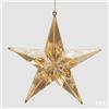 EDG Enzo De Gasperi Decoro Diamante Stella di Natale da Appendere L 5 Cm D 19,5 Cm Pp Champagne