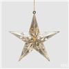 EDG Enzo De Gasperi Decoro Diamante Stella di Natale da Appendere L 3,5 Cm D 13,5 Cm Pp Champagne