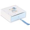 Cupido&Co. Scatola Orsetto Azzurro con Inserto e Nappa 120 x 120 x 40 Mm