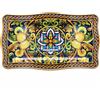 Ad Trend Vassoio Rettangolare Melamina Lemon 48 x 28 Cm H 2 Cm Giallo