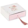 Cupido&Co. Scatola Orsetto Rosa con Inserto e Nappa 120 x 120 x 40 Mm