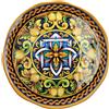 Ad Trend Vassoio Tondo Melamina Lemon D 40 Cm H 2 Cm Giallo