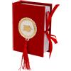 ETM Dottor Libro Grande Laurea Bomboniera 8,5 x 12 Cm Portaconfetti Red 1 Pz