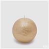 EDG Enzo De Gasperi Candela Sfera Rustic D 10 Cm Light Gold