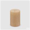 EDG Enzo De Gasperi Candela Moccolo Ingranaggi H 12 Cm D 8 Cm Light Gold