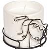 ETM Visi Candela D 8 Cm H 6 Cm Bianco