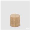 EDG Enzo De Gasperi Candela Moccolo Ingranaggi H 8 Cm D 8 Cm Light Gold