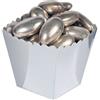 Big Party Sweety Box Mini 4 x 5,5 x 4 Cm Silver Metal Portaconfetti Cf 12 Pz