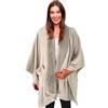 Regalo Italiano Vestaglia Natale Plaid Flanella 130 x 160 Cm Ass. Rosa Grigio 1 Pz