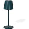 Fade Lampada da Tavolo Aladina Led Ricaricabile H 30 Cm D 11 Cm Wireless Dimmerabile Ocean Blue