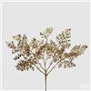 EDG Enzo De Gasperi Felce Metallizzata Natale con Glitter H 46 Cm Gold 1 Pz