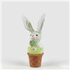 EDG Enzo De Gasperi Decoro Gelato Coniglio H 29 Cm D 9 Cm Green Mix