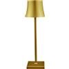 L'Arcolaio Lampada Touch Flared Pro H 38 Cm 10 x 10 Cm Oro
