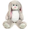 De.car2 Peluche Bunny Bicolore L 100 Cm Occhi Glitterati 1 Pz