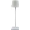 L'Arcolaio Lampada Touch Flared Pro H 38 Cm 10 x 10 Cm Bianco