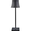 L'Arcolaio Lampada Touch Flared Pro H 38 Cm 10 x 10 Cm Nera