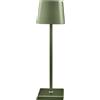 L'Arcolaio Lampada Touch Square Pro H 38 Cm 10 x 10 Cm Oliva