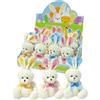 De.car2 Peluche Coniglio Panna con Fiocco H 15 Cm 3 Colori Ass. 1 Pz