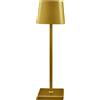 L'Arcolaio Lampada Touch Square Pro H 38 Cm 10 x 10 Cm Oro