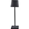 L'Arcolaio Lampada Touch Square Pro H 38 Cm 10 x 10 Cm Nera