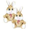 De.car2 Coniglietto Bunny L 60 Cm Occhi Glitter Verdi e Azzurri 1 Pz