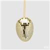 EDG Enzo De Gasperi Decoro Mirror Uovo da Appendere H 10 Cm D 7,5 Cm Yellow
