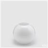 EDG Enzo De Gasperi Vaso Sfera H 16 Cm D 18 Vetro Molato White