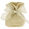 ETM Sacchetto Guenda Bag Palla Bomboniera Portaconfetti 10 Cm Beige 12 Pz