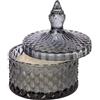 ARPIMEX Vasetto Vetro con Cera D 10,5 Cm H 13 Cm Bomboniera Grey