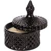 ARPIMEX Vasetto Vetro con Cera D 10,5 Cm H 13 Cm Bomboniera Nero