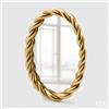EDG Enzo De Gasperi Specchio Torchon Ovale 26 x 35 Cm Gold