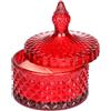 ARPIMEX Vasetto Vetro con Cera D 10,5 Cm H 13 Cm Bomboniera Red