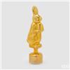 EDG Enzo De Gasperi Decoro Coniglio Twist H 37 Cm D 10 Cm Mov. e Led Orange